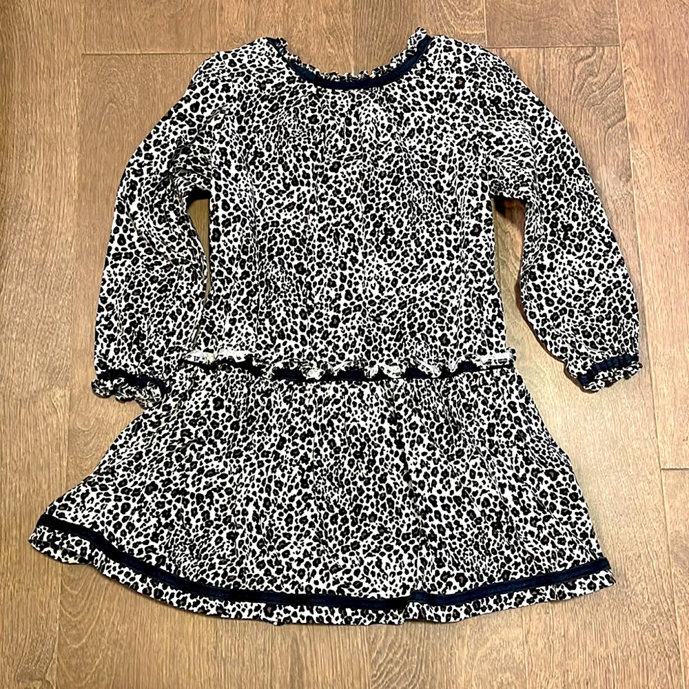 Hanna Andersson leopard print dress sz 100